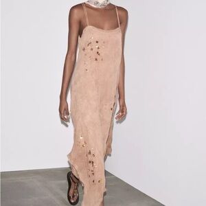 ZW COLLECTION EMBROIDERED ASYMMETRIC DRESS